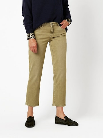 TONI Regular Jeans in Groen: voorkant
