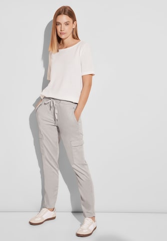 STREET ONE Loose fit Cargo Pants in Beige