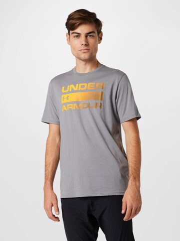 T-Shirt fonctionnel 'Team Issue' UNDER ARMOUR en gris : devant