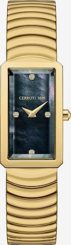 Montre à affichage analogique CERRUTI 1881 en or : devant