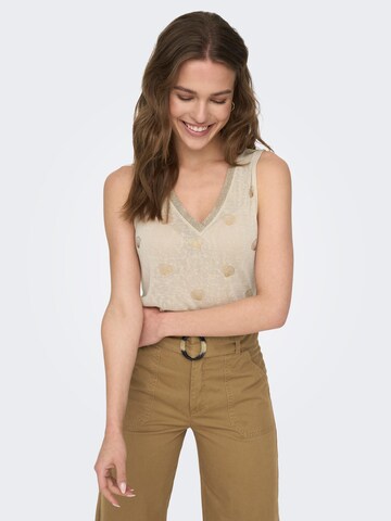 Top 'STEPHANIA' di ONLY in beige
