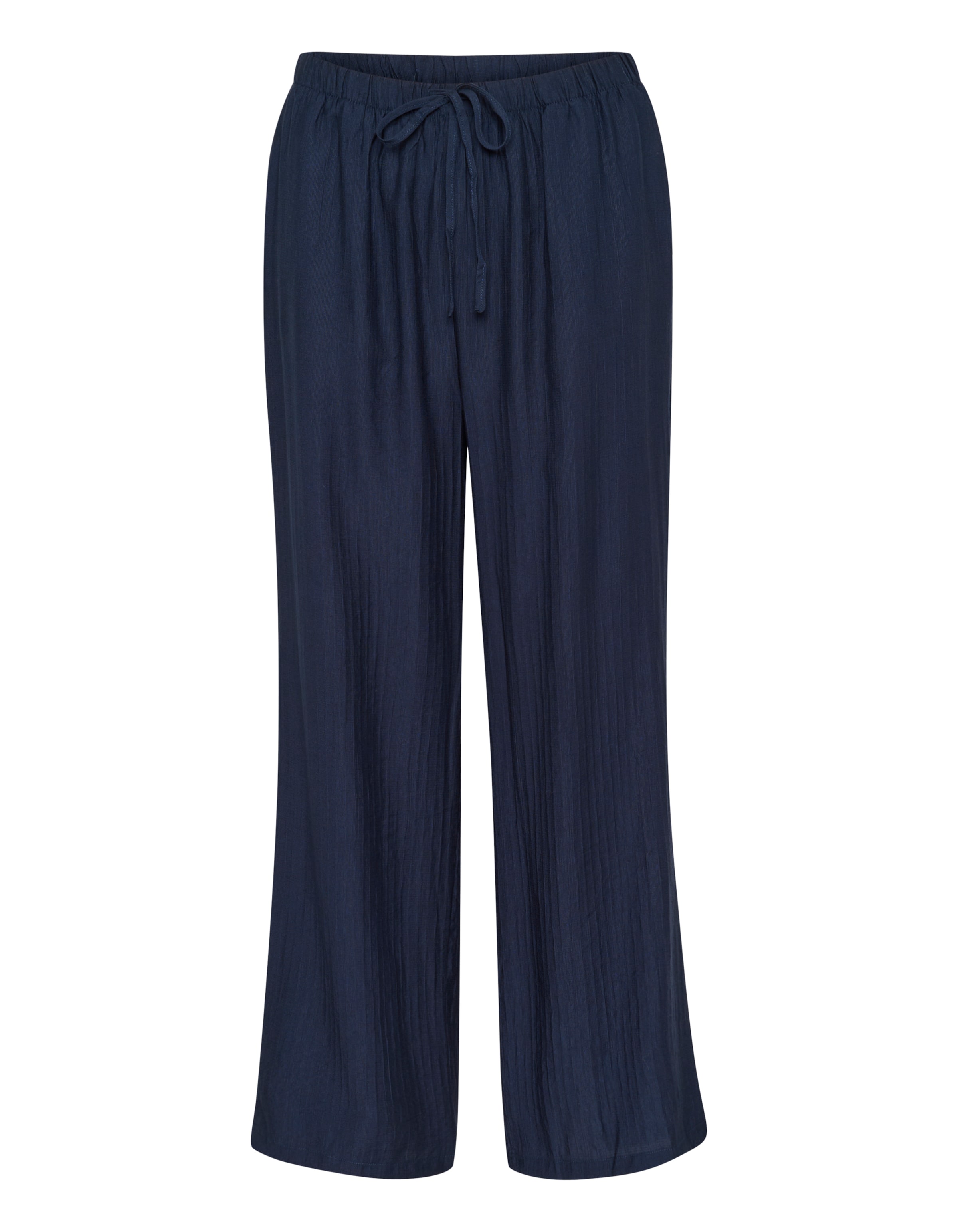 Cream Loose fit Trousers 'Lori' in Blue: front