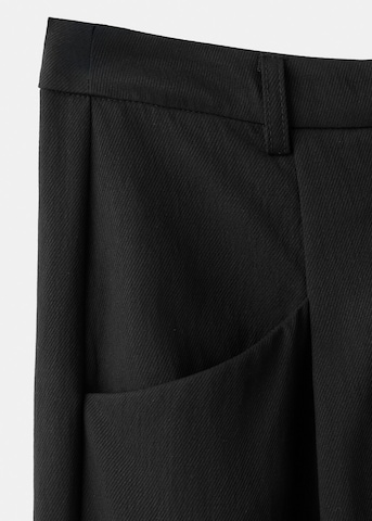 MANGO Wide leg Pantalon 'Abel' in Zwart