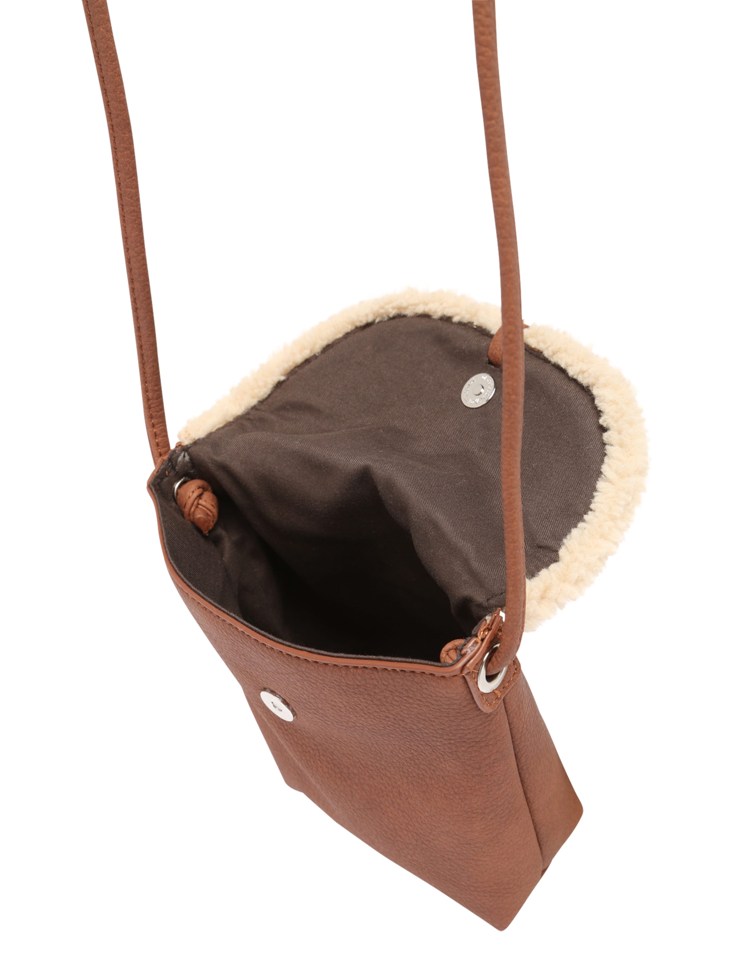 TOM TAILOR DENIM Umhängetasche 'Ida' in Braun