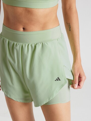 ADIDAS PERFORMANCE - regular Pantalón deportivo 'Designed For Training Heat.Rdy Hiit 2In1' en verde