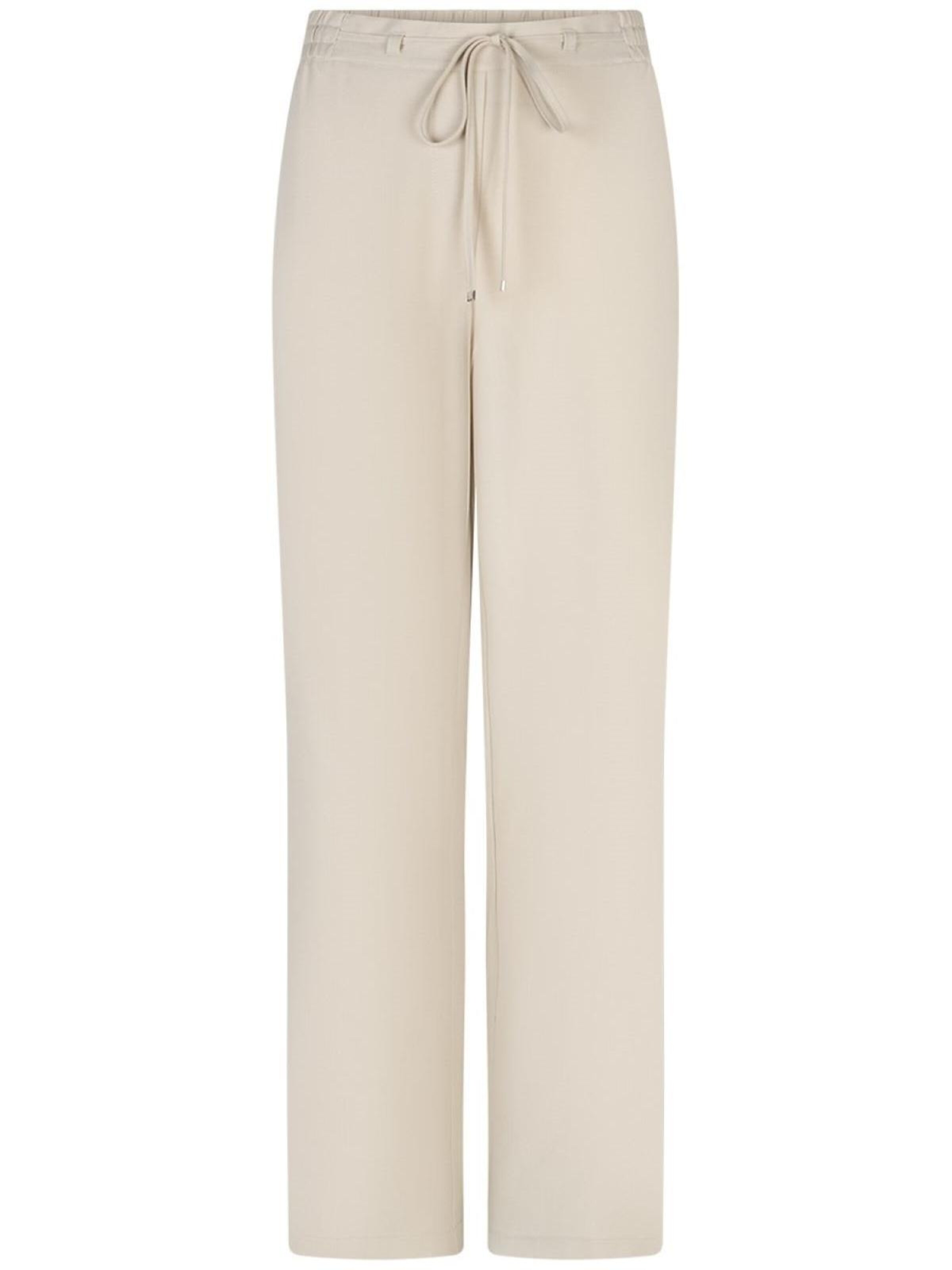 Red Button Regular Broek 'RB Claudette Palazzo L33 kit' in Beige: voorkant