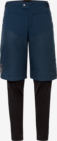 VAUDE Slimfit Outdoorbroek 'M All Year Moab ZO P III' in Blauw: voorkant