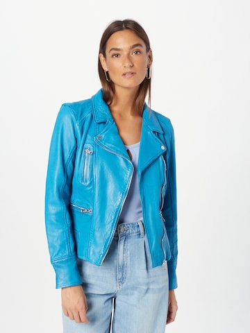 OAKWOOD Between-Season Jacket 'Cancelled Camera' in Blue: front