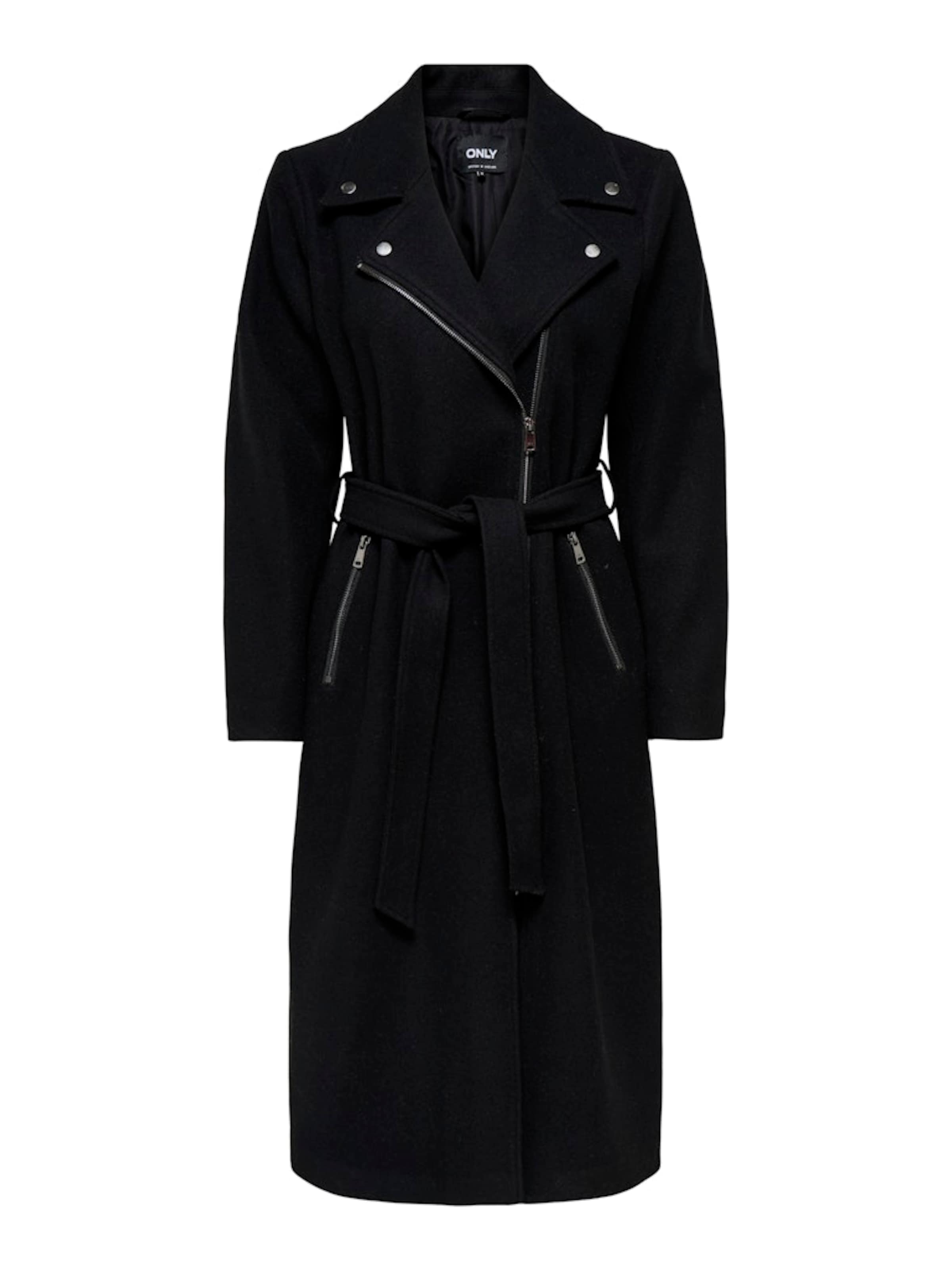ONLY Ανοιξιάτικο και φθινοπωρινό παλτό 'ONLAugusta' σε μαύρο: μπροστά