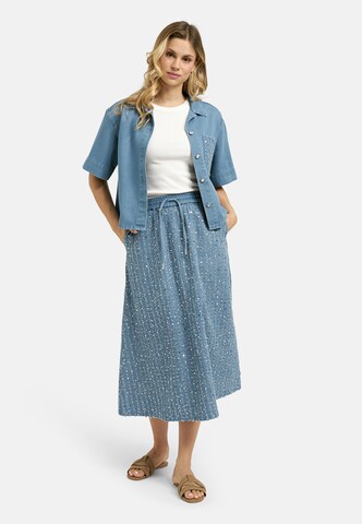 Milano Italy Blouse in Blue