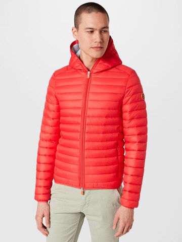 SAVE THE DUCK Between-Season Jacket 'DONALD' in Red: front
