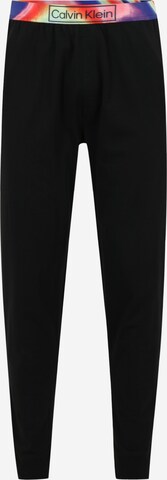 Calvin Klein Underwear Tapered Trousers in Black: front