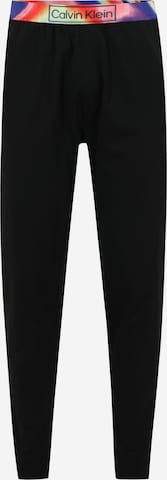 Calvin Klein Underwear Tapered Trousers in Black: front
