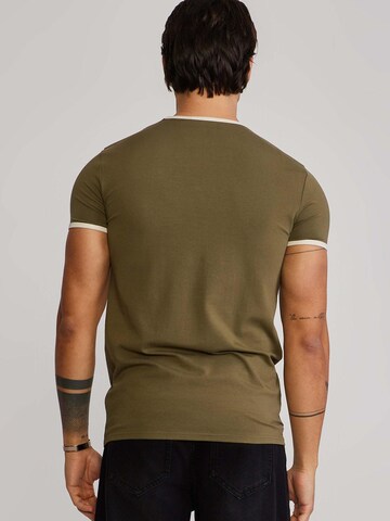 SikSilk Shirt 'Ringer' in Green