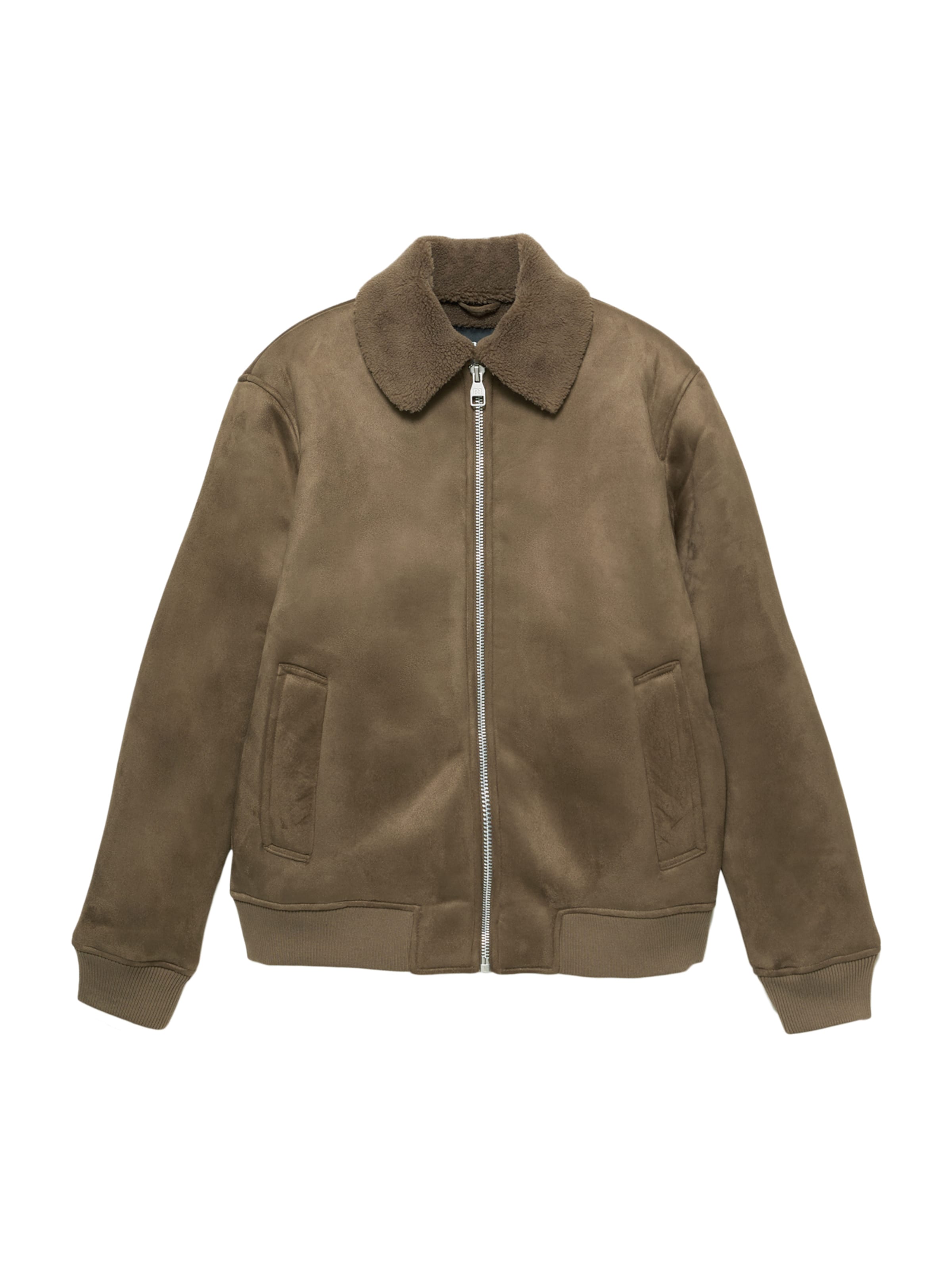 Pull&Bear Kurtka przejściowa w kolorze zielony: przód