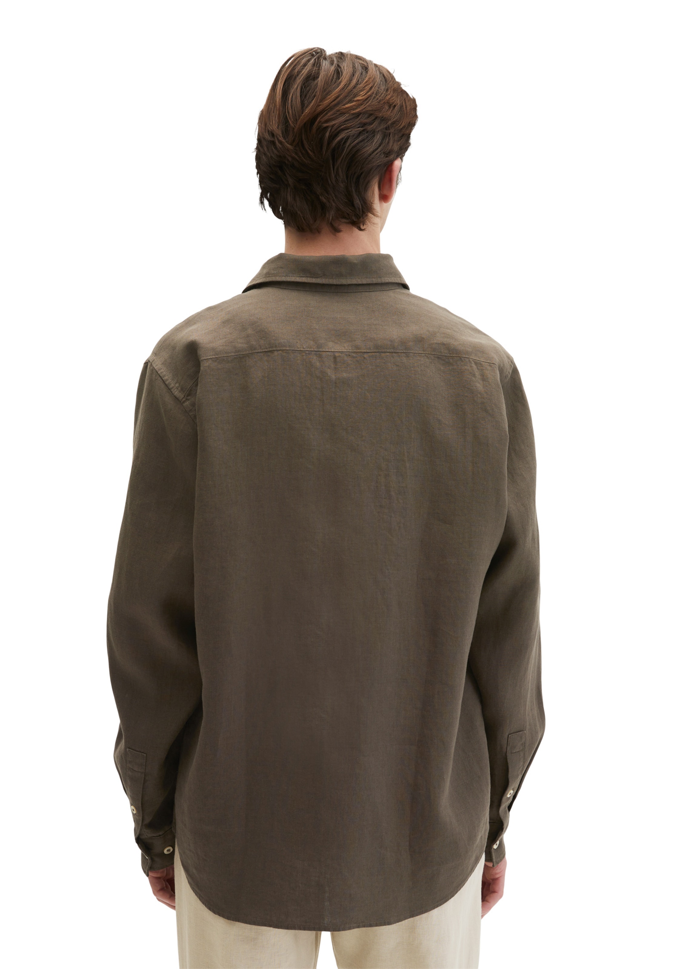 Marc O'Polo Regular fit Button Up Shirt in Brown