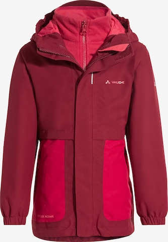 VAUDE Outdoorjas 'Campfire' in Rood: voorkant