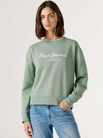 Pepe Jeans Sweatshirt 'MATY' in Groen: voorkant