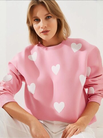 Bianco Lucci Sweatshirt in Pink
