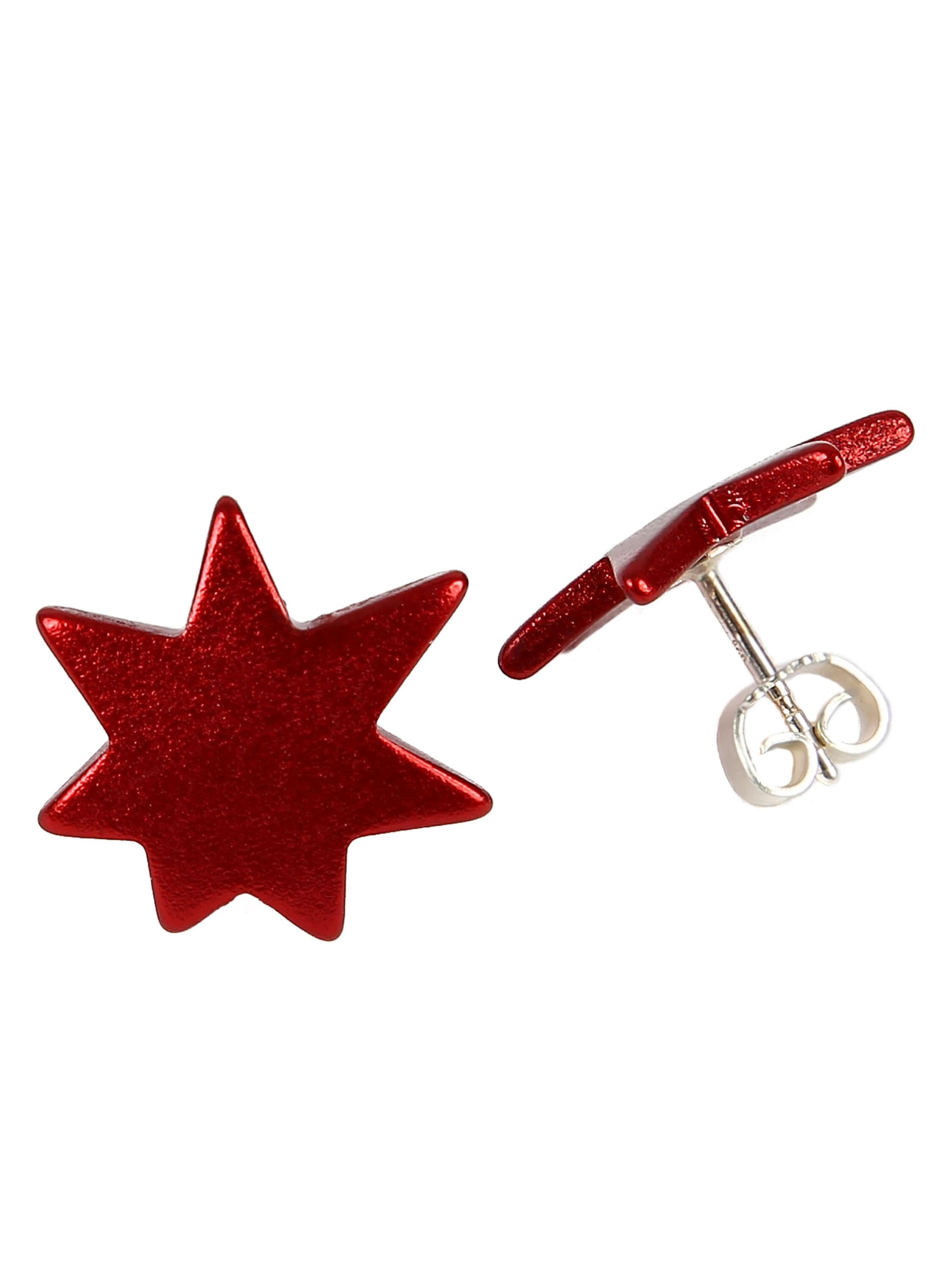 DeMarie Boucles d'oreilles en One Size en rouge sang, Vue avec produit