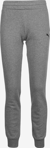 Effilé Pantalon de sport PUMA en gris : devant