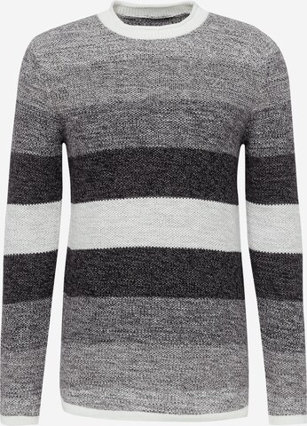 TOM TAILOR DENIM Sweater in Grey: front