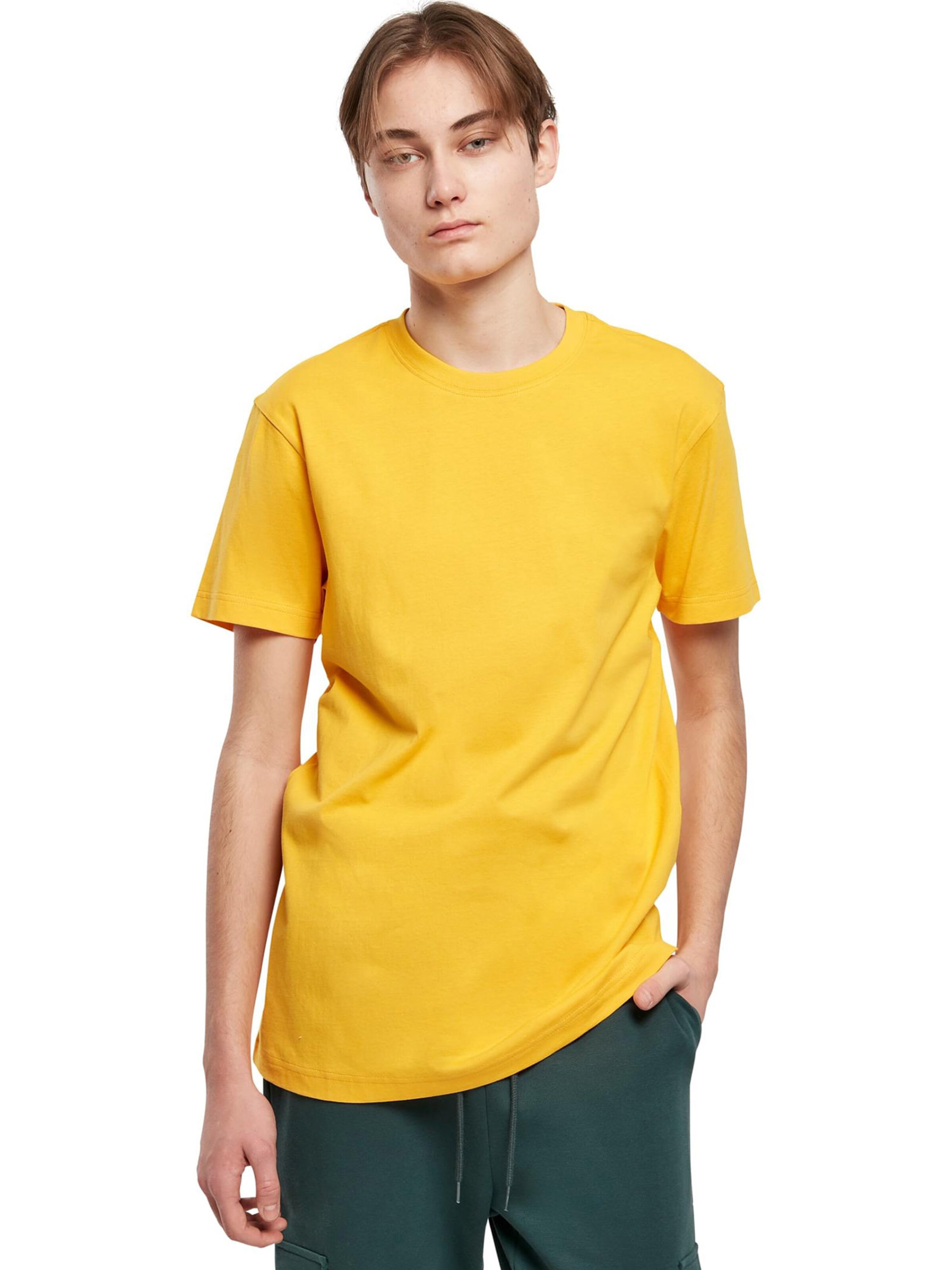 T-Shirt Urban Classics en jaune : devant