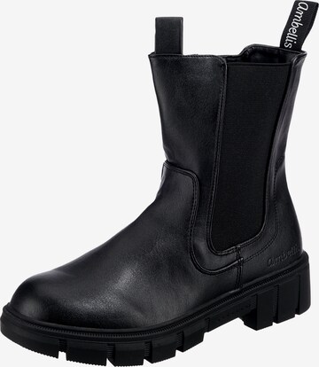 ambellis Chelsea Boots in Black: front