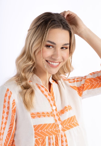 IZIA - Vestido de verão em laranja