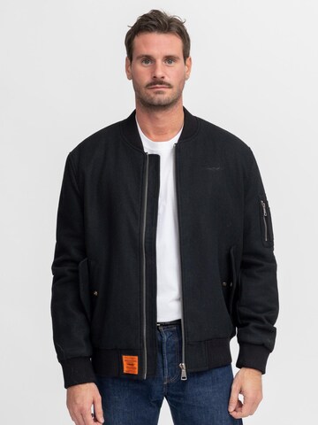 Bombers Winterjas 'TRACK MEN' in Zwart