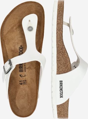 BIRKENSTOCK T-bar sandals 'Gizeh BF' in White
