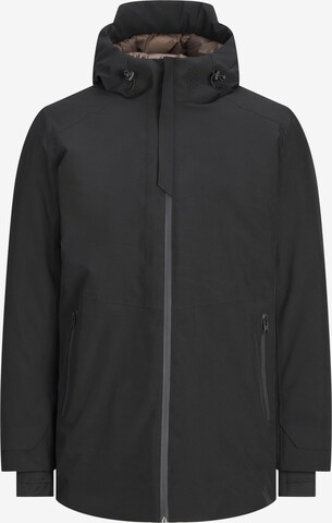 JACK & JONES Winter Parka in Black: front