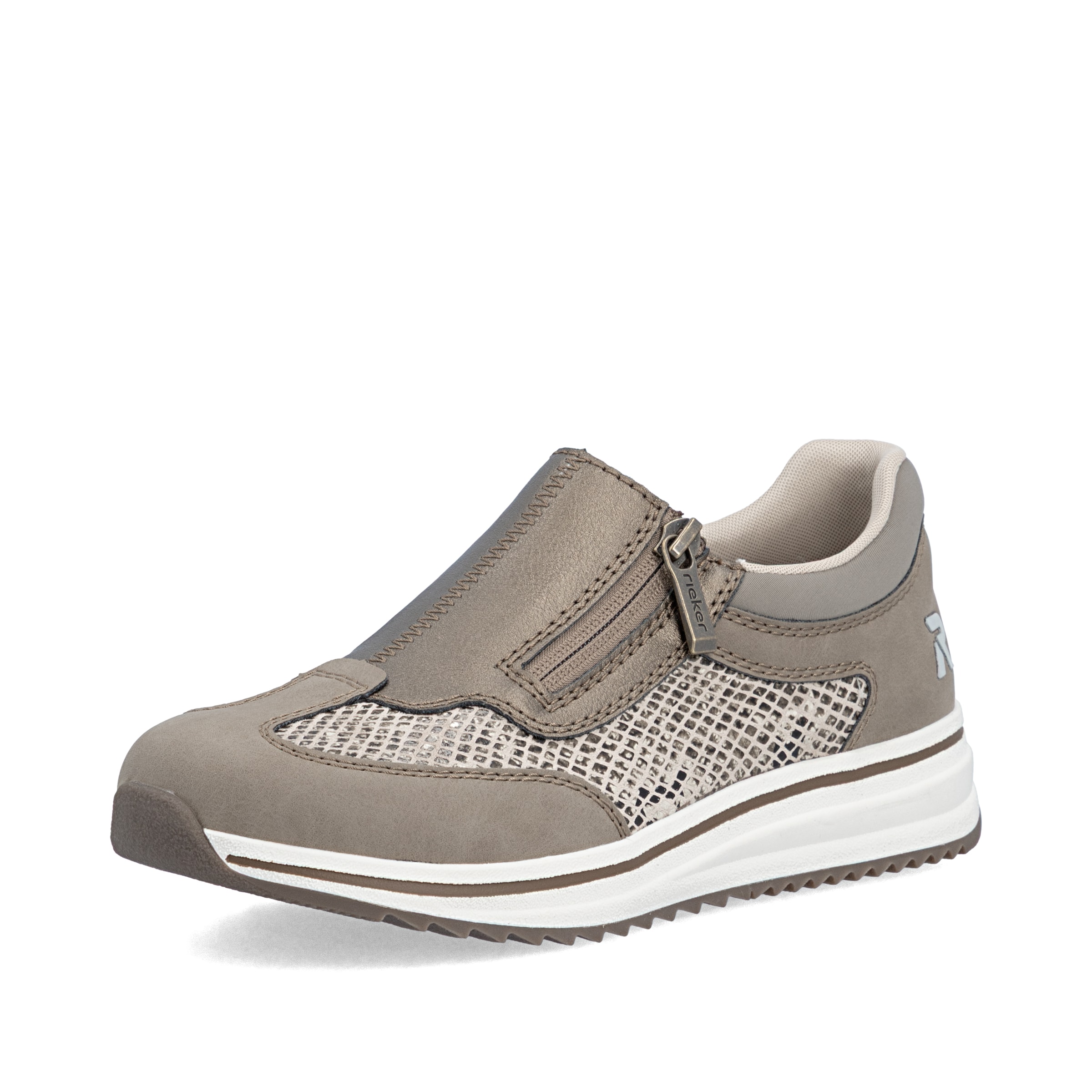 Slip on Rieker en marron : devant