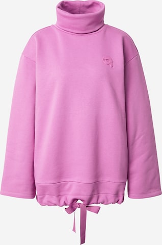 Karl Lagerfeld Collegepaita värissä vaaleanpunainen: etupuoli