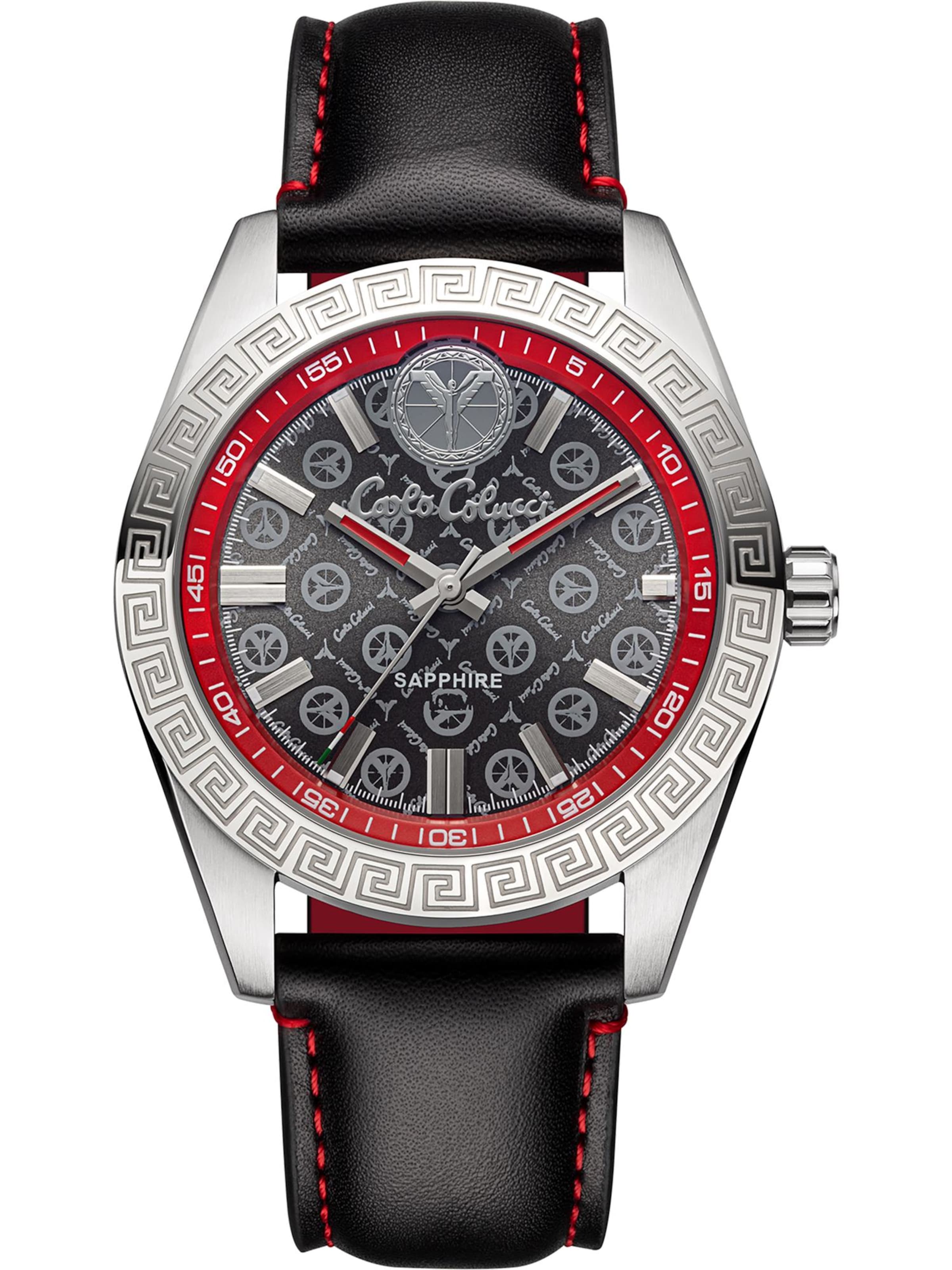 Carlo Colucci Analog Watch 'Dosser' in Black: front
