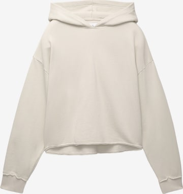 Sweat-shirt Pull&Bear en beige : devant