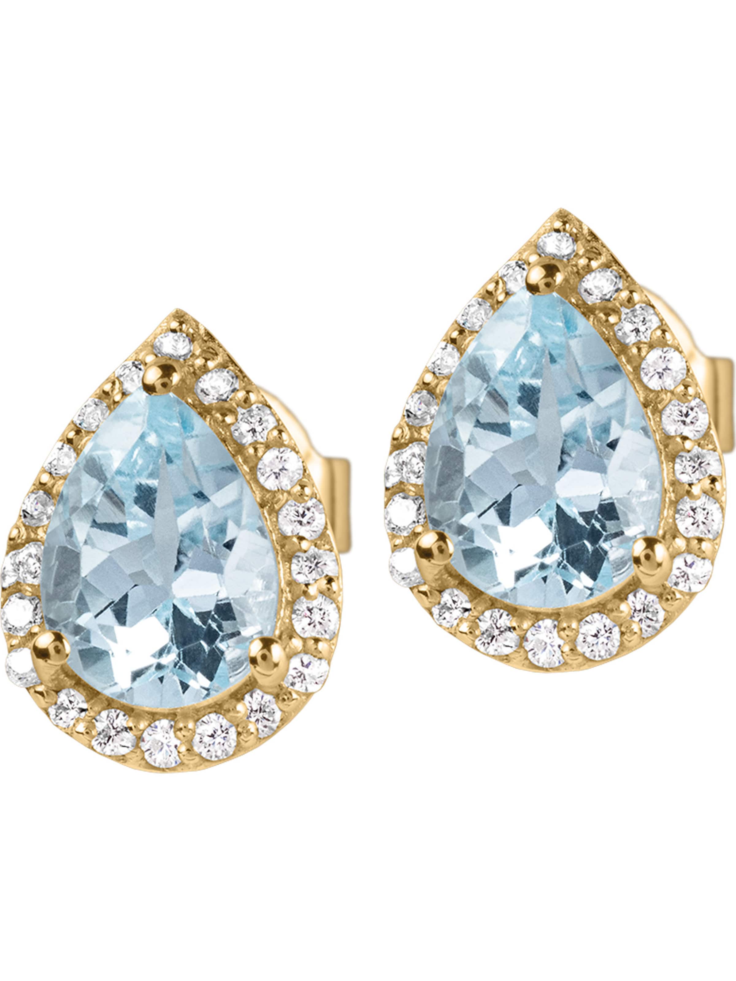 Jacques Lemans Ohrringe in Blau: Vorderseite