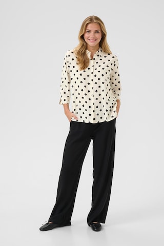 Cream Blouse 'Tiah' in Wit