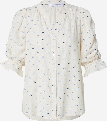 co'couture - Blusa en blanco: frente