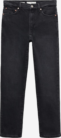 MANGO Slimfit Jeans i sort: forside