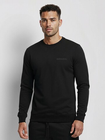 Pull-over 'ROCCO' SUPERREBEL® GEAR en noir : devant