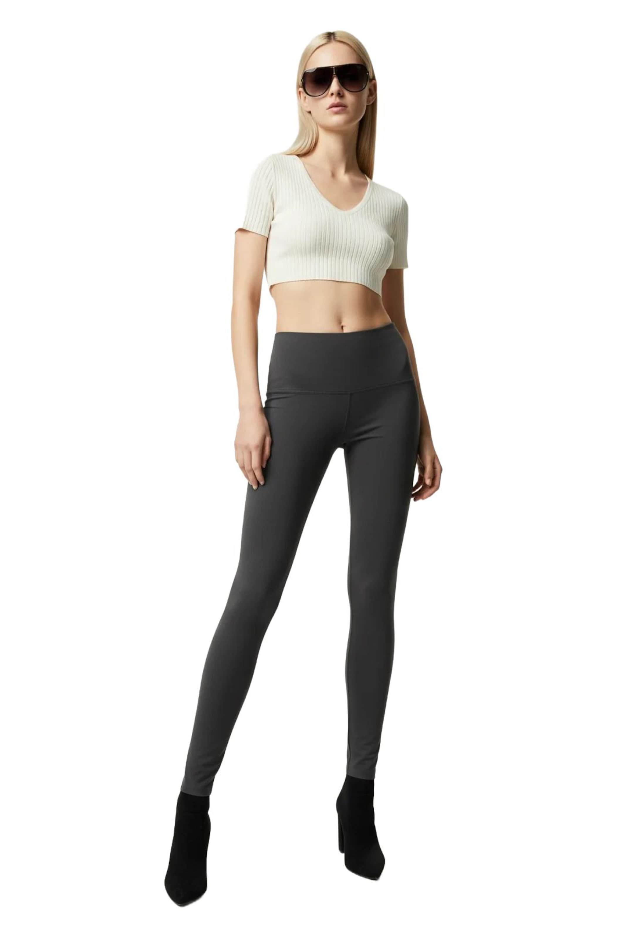 No Matter What Leggings in Grey: front