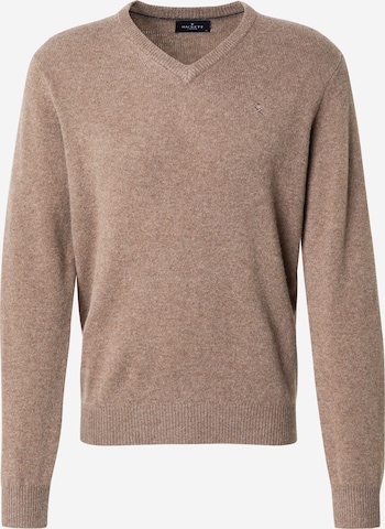 Hackett LondonPulover - bež boja: prednji dio