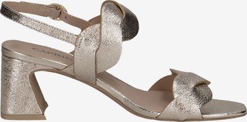 CAPRICE Strap Sandals in Gold