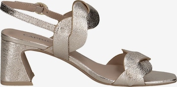 CAPRICE Strap Sandals in Gold