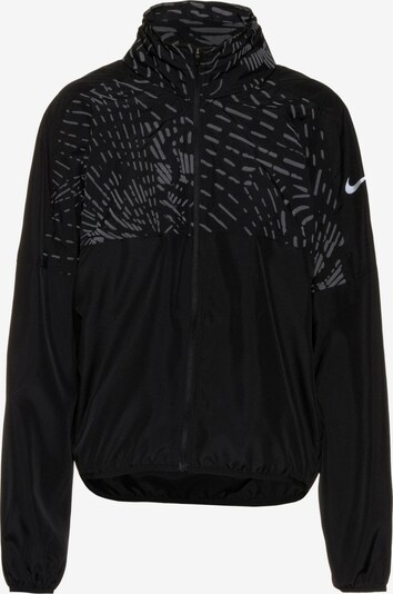 NIKE Laufjacke 'Run Division' in grau / schwarz / silber, Produktansicht