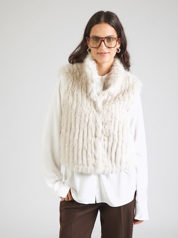 Gilet 'Dava' RINO & PELLE en blanc : devant