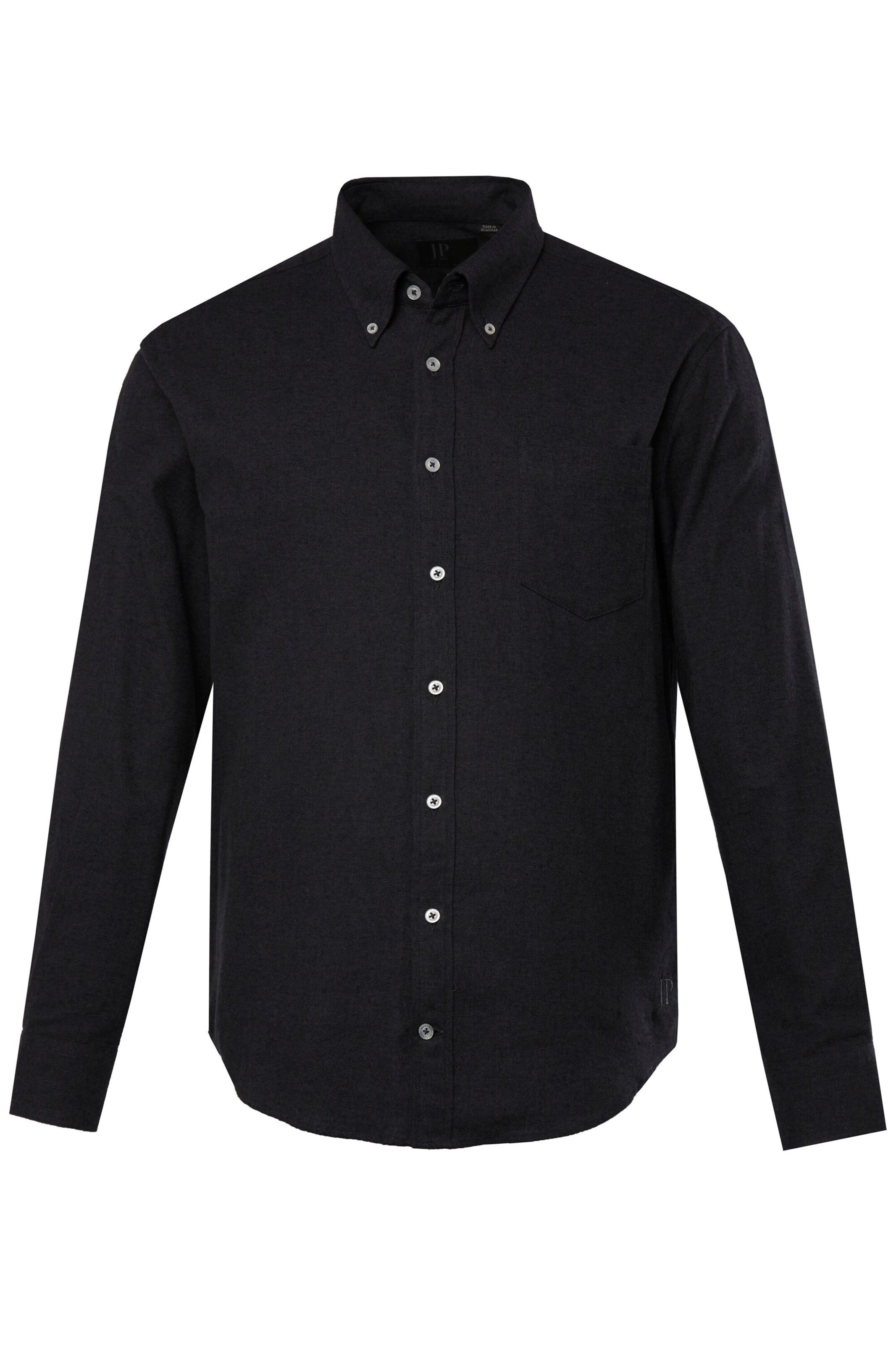 JP1880 Regular Fit Hemd in Schwarz: Vorderseite