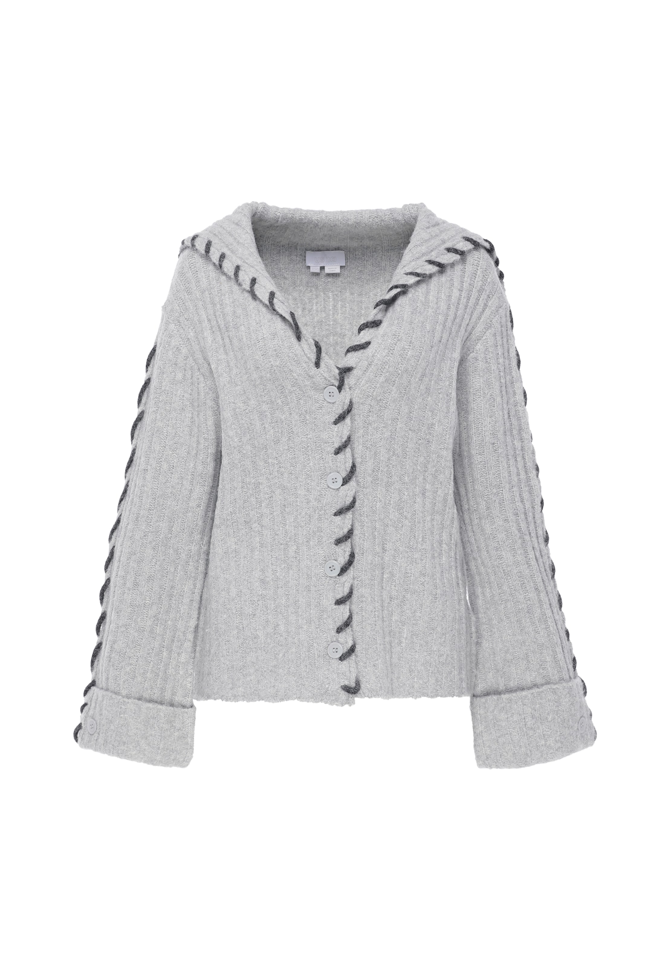 usha WHITE LABEL - Cárdigan en gris: frente