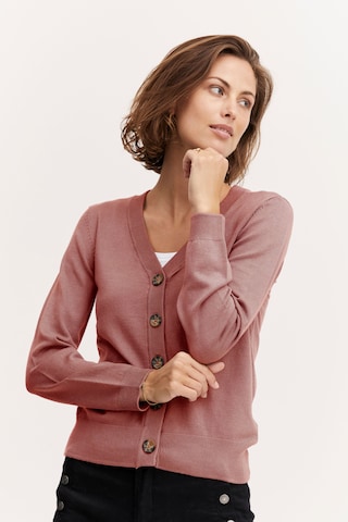 Fransa Knit Cardigan 'BLUME' in Pink: front